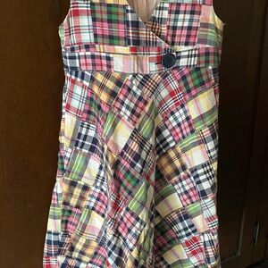 Gap ~ girls madras plaid dress ~ size S (6/7) ~ so cute!!